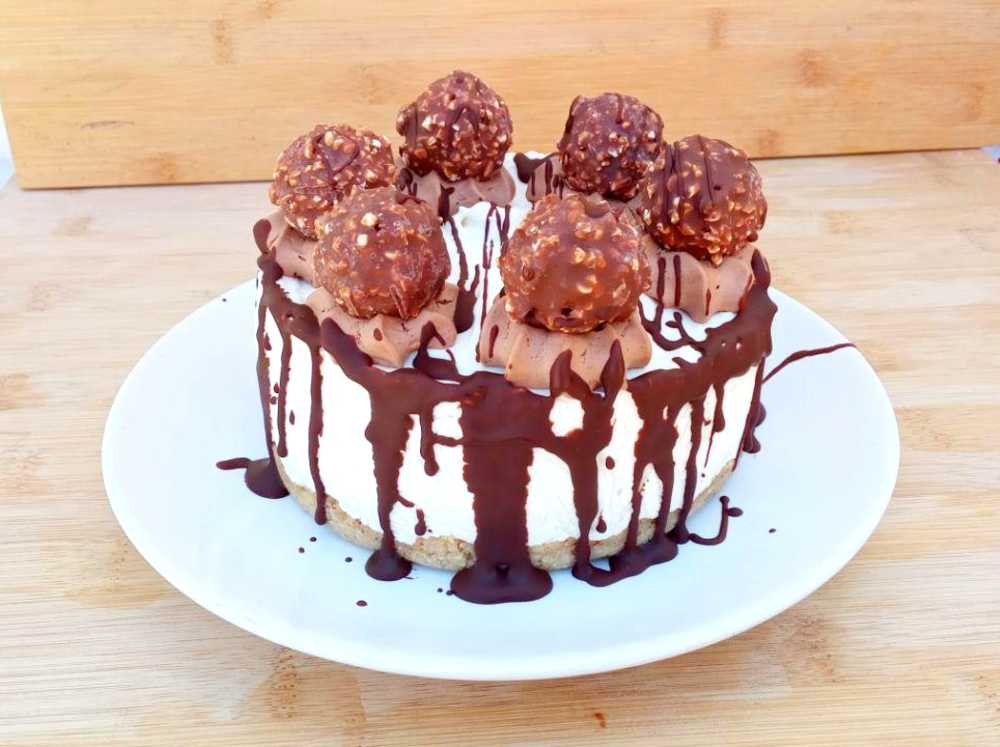 Receita de Cheesecake de Baunilha e avelã Tri Mamy