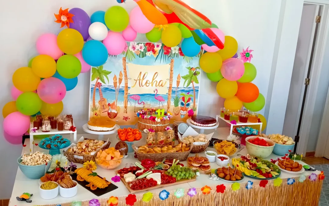 Festa de aniversário infantil em casa – Tema Havai