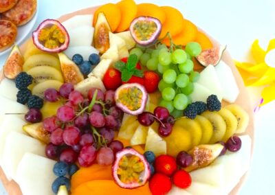 Festa piscina - comida e decoração