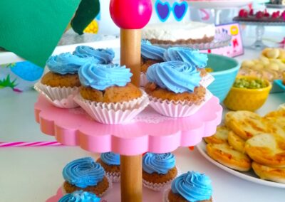 Festa piscina - comida e decoração