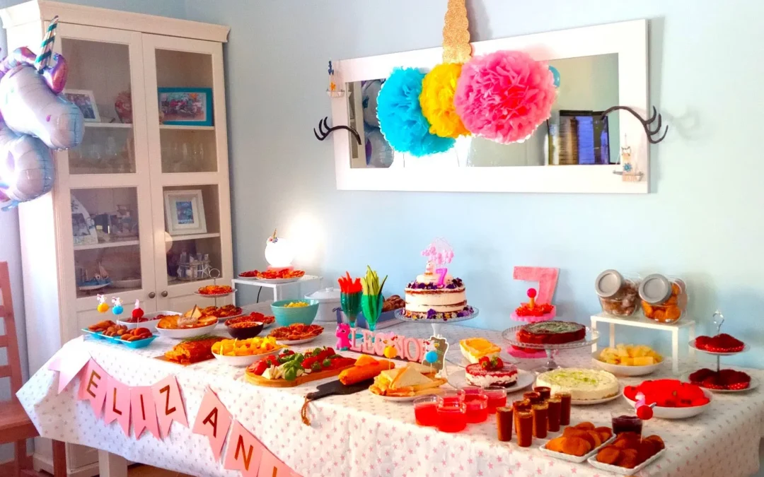 Festa de aniversário infantil em casa – Tema Unicórnio